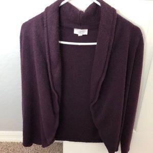 Loft maroon/purple cardigan